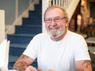 a truck driver in cafe liverpool a truck driver in cafe liverpool