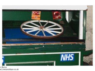 handcart at fruit market