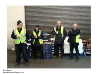 staff at liverpool fruit market prescot road