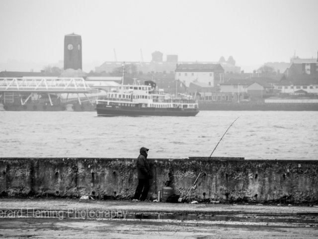ferry boat on river mersey
