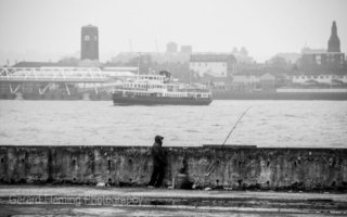 ferry boat on river mersey