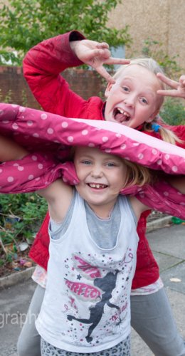 young girls playing out in liverpool