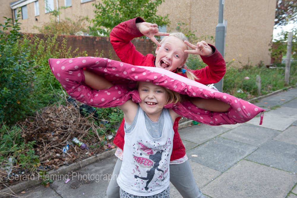 young girls playing out in liverpool