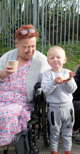 little boy with grandparents liverpool